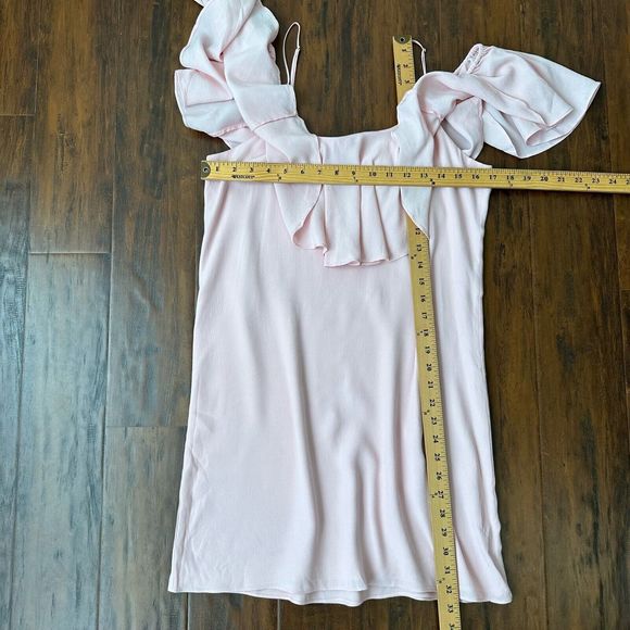 MISA Los Angeles Emil Off The Shoulder Mini Dress in Pink Blush - Picture 12 of 12